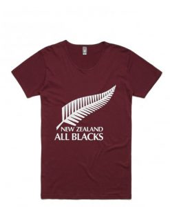 New Zealand All Blacks Maroon T-Shirt