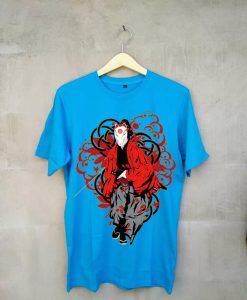 Ninja Samurai Japan Blue Tshirts