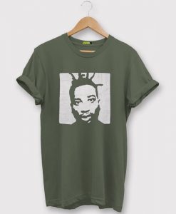 Ol Dirty Bastard Silver Face Green Army T Shirt