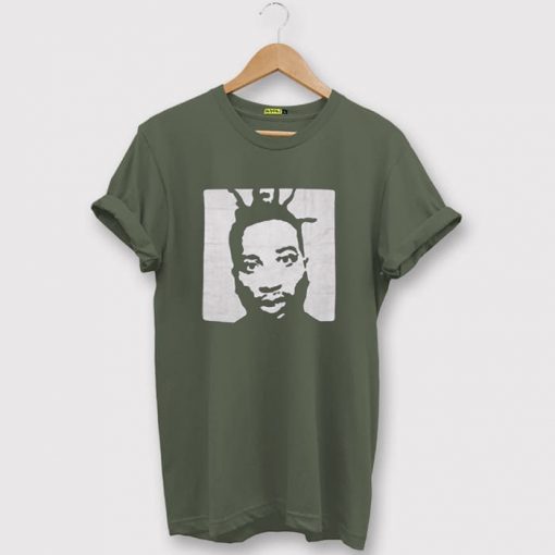 Ol Dirty Bastard Silver Face Green Army T Shirt