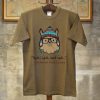 Oxford comma llama grammar nerd short sleeve t-shirt Brown