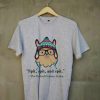 Oxford comma llama grammar nerd short sleeve t-shirt Grey