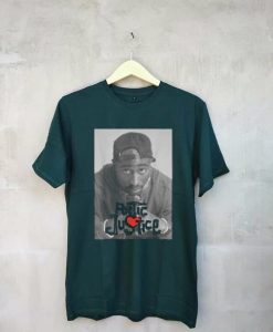 Poetic Justice Tupac Shakur T Shirt Green