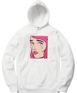 Pop Art White color Hoodies