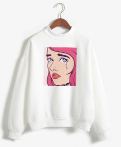 Pop Art White color Sweatshirts