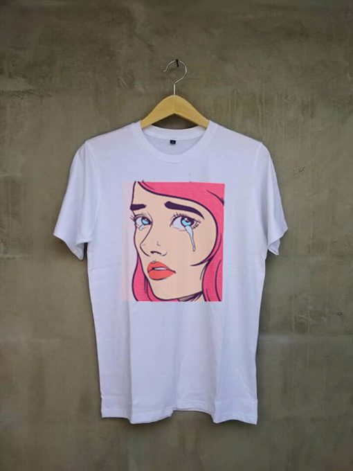 Pop Art White color T shirts