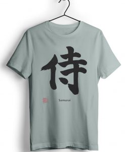 Samurai Black Japanese Smooth Grey Tshirts