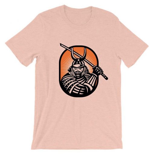 Samurai Japan Warrior Pink T shrts