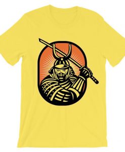 Samurai Japan Warrior YellowT-shirt