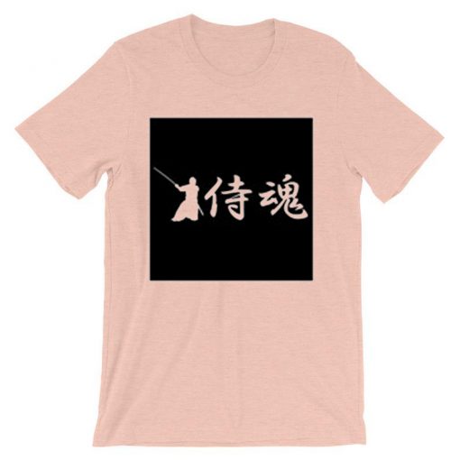 Samurai Japanese Kanji Hiragana Pink T shirts