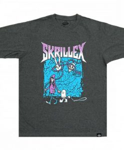 SkrilleSkrillex Music DJ T Grey Shirtx Music DJ T Grey Shirt