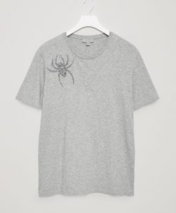 Spider Brooch Unisex T-shirt Grey