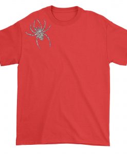 Spider Brooch Unisex T-shirt Shoft Red