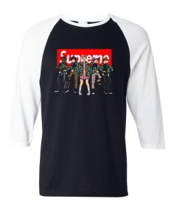 Stranger Things Supreme baseball t shirts