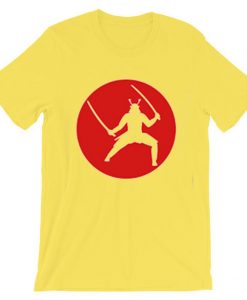 T Shirt Japan Samurai Yellow