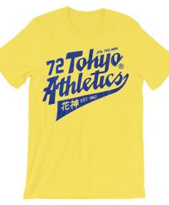 TOKYO Japanese Baseball T Shirt Yellow