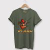 The Flash Justice League DC comics Green ArmyTshirt