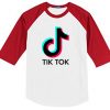 TikTok Baseball T shirts red Sleeves