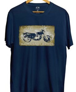 Vintage Kawasaki KZ900 T Shirt Blue