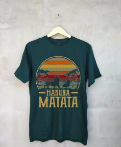 Vintage The Lion Simba King Hakuna-Matata Green