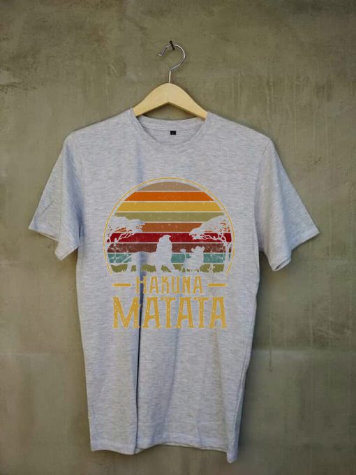 Vintage The Lion Simba King Hakuna-Matata Grey