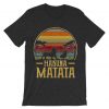 Vintage The Lion Simba King Hakuna-Matata Grey Asphalt