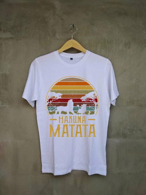 Vintage The Lion Simba King Hakuna-Matata White