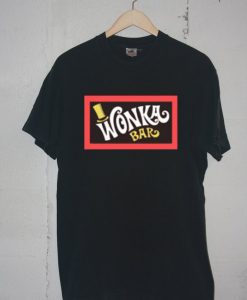 Willy Wonka Bar Logo T Shirt Black