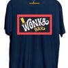 Willy Wonka Bar Logo T Shirt Blue