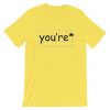 You’re Art Paper YellowTshirts