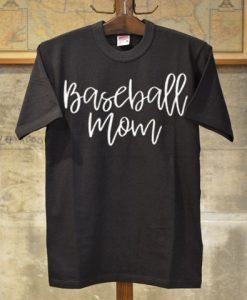 baseball mom black t shirts