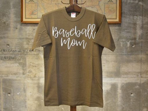 baseball mom brown t shirts