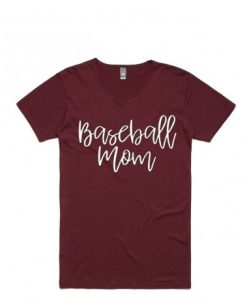 baseball mom maroon t shirts