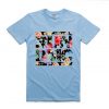 floral logo blue sea tees