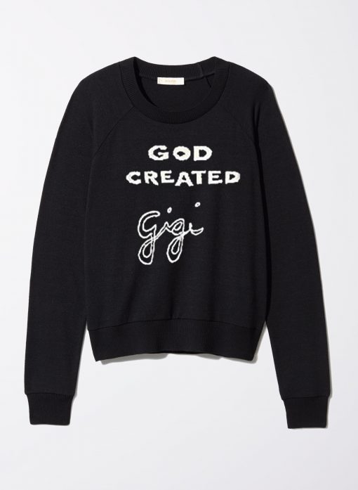 god created gigi black sweatshirts