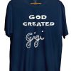 god created gigi blue navy t shirts