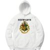 hogwarts logo harry potter Unisex White Hoodie