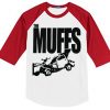 the Muffs White Red sleeves raglan t shirts