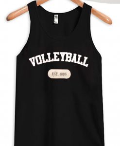 volley ball est 1895 black tank top