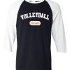 volley ball est 1895 black white sleeves baseball t shirts