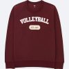 volley ball est 1895 maroon sweatshirts