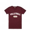 volley ball est 1895 maroon t shirts