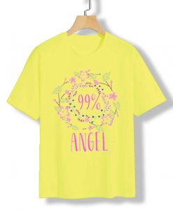 99 percent Angel Girl yellow tees