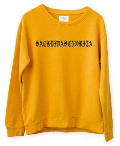 ARIANA GRANDE YELLOW SWEATSHIRT