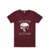 Are Good Men Who Are Skilled At Violence The Punisher maroon T Shirt