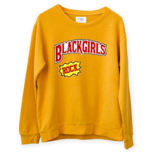 Black Girls Rock gold yellow Unisex Sweatshirts