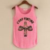 Camp Funtime pink tank top