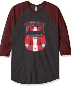 Ford GT 2005-2006 white line grey brown sleeves raglan tees