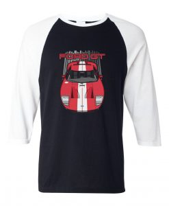 Ford GT 2005-2006 white line grey white sleeves raglan tees