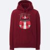 Ford GT 2005-2006 white line maroon hoodie